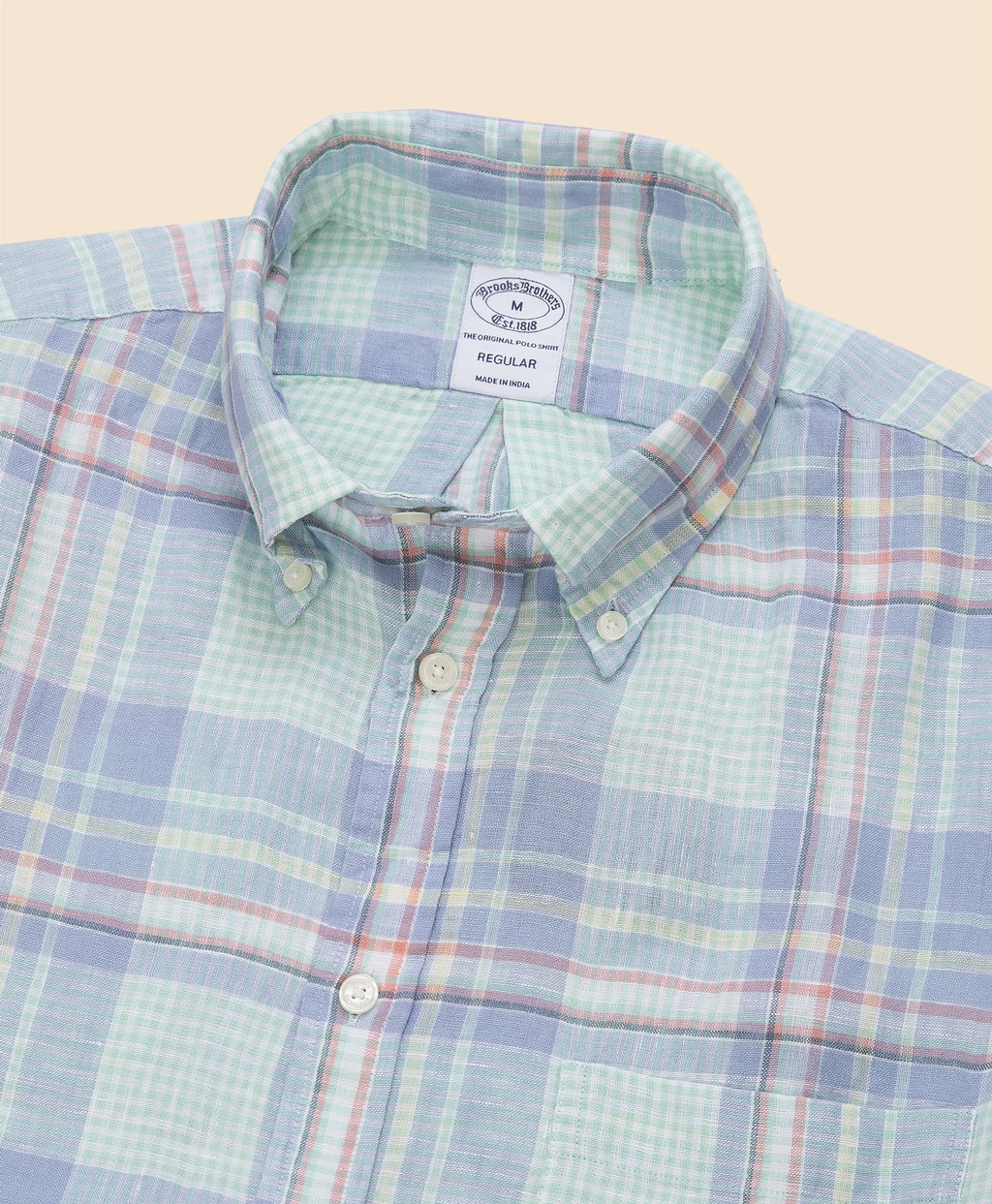 アイリッシュリネン　シーズナルパターン　ショートスリーブ　スポーツシャツ　Regular Fit2