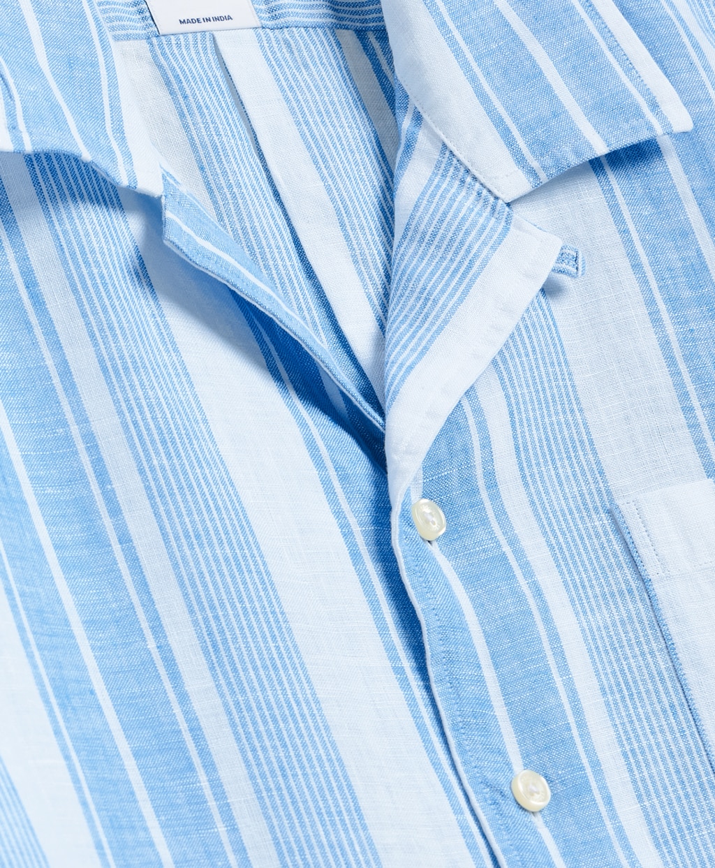 アイリッシュリネン　ストライプ　キャンプシャツ　Regular Fit5