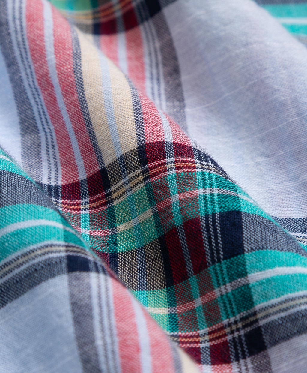 コットン　インディアマドラス　スポーツシャツ　Regular Fit3