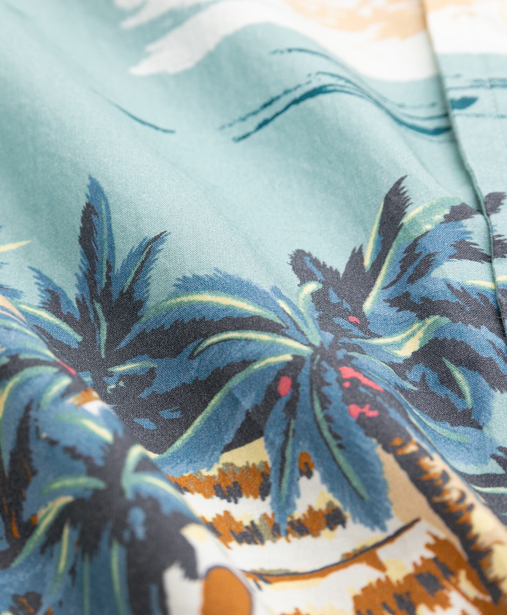 コットン　アイランドプリント　キャンプシャツ　Regular Fit3