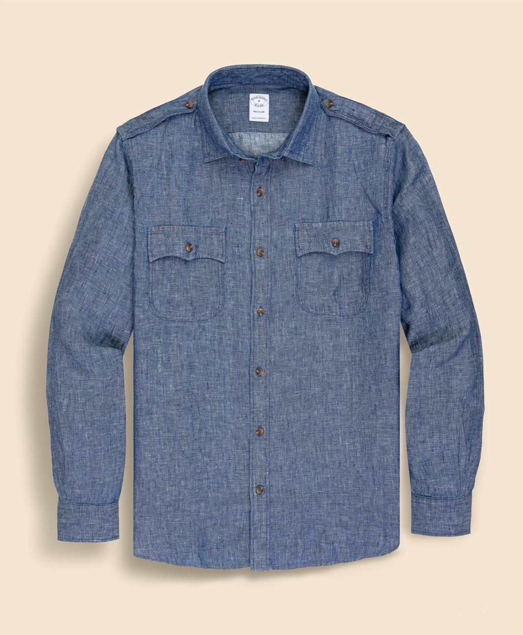 リネンツイル　ダブルポケット　シャツジャケット1