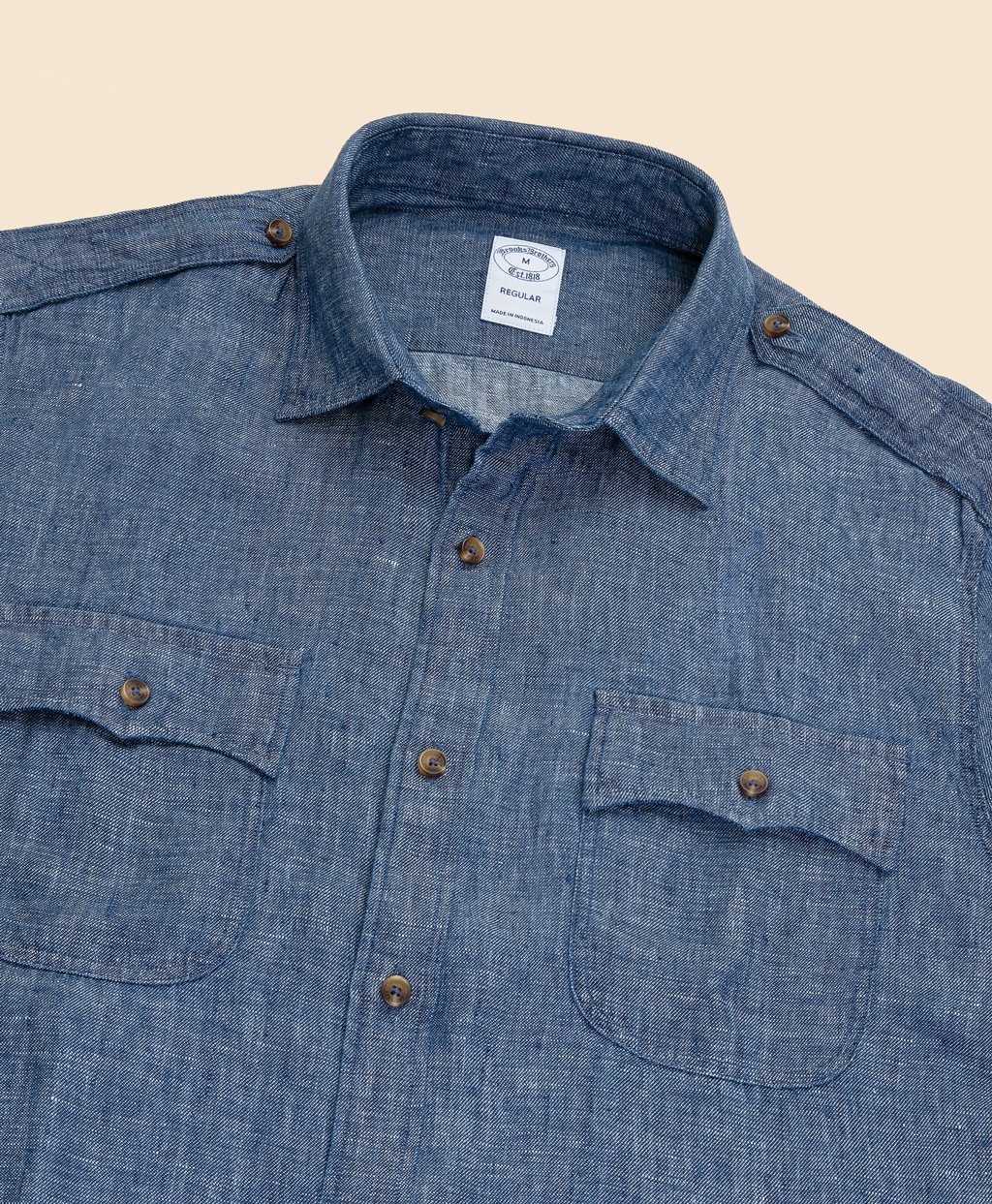 リネンツイル　ダブルポケット　シャツジャケット2