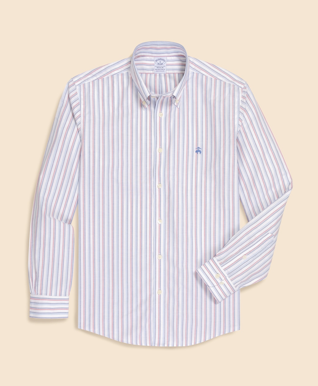 ノンアイロン　ストレッチオックスフォード　GFロゴ　シーズナルパターン　スポーツシャツ　Regular Fit1