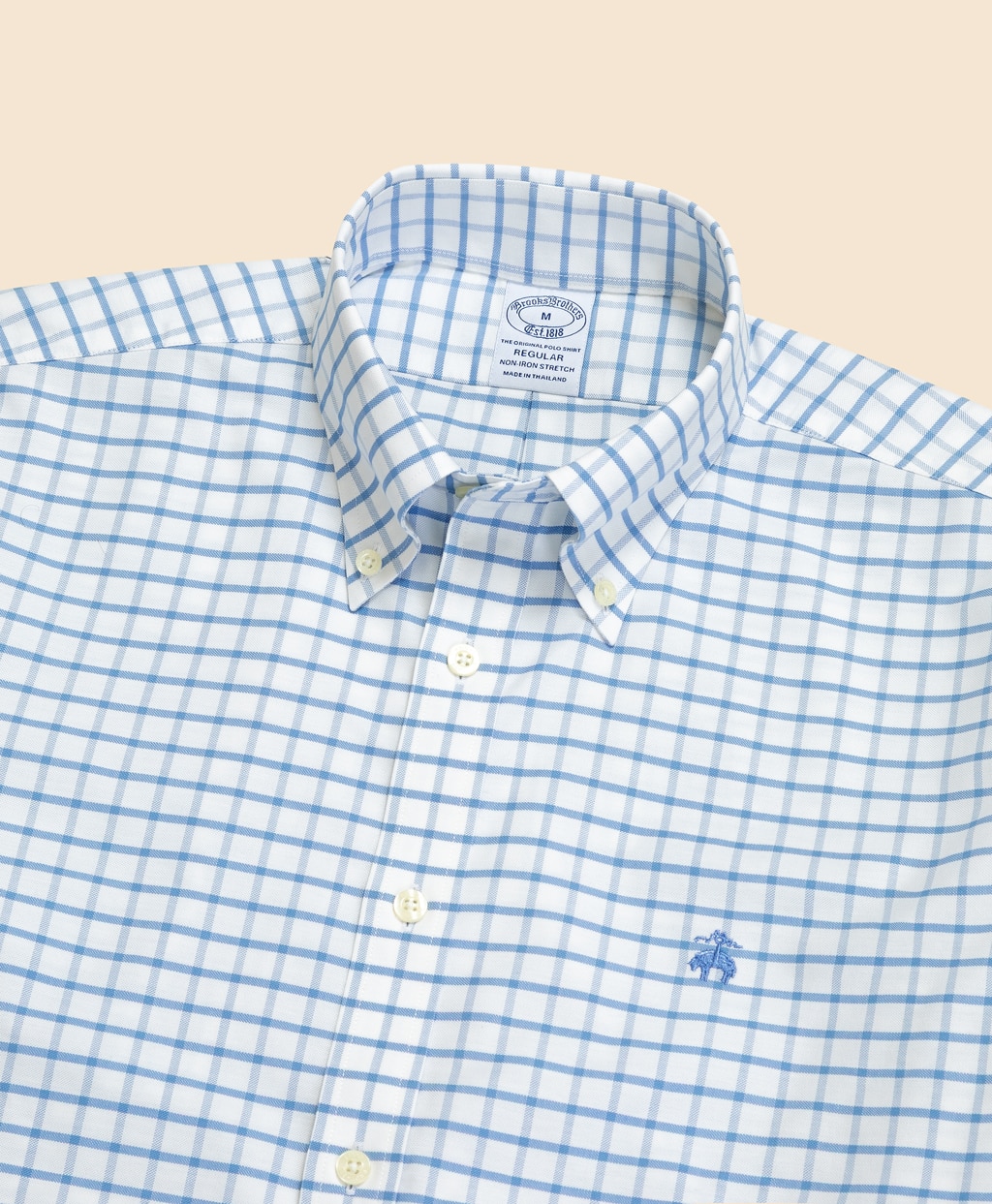 ノンアイロン　ストレッチオックスフォード　GFロゴ　シーズナルパターン　スポーツシャツ　Regular Fit2