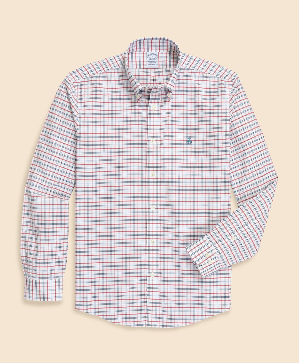 ノンアイロン　ストレッチオックスフォード　GFロゴ　シーズナルパターン　スポーツシャツ　Regular Fit1