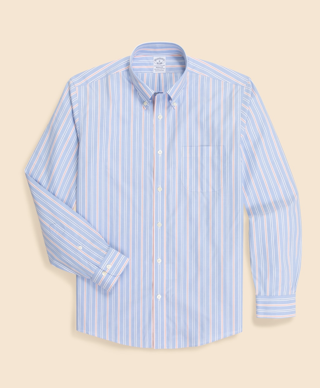 ノンアイロン　ストレッチブロードクロス　シーズナルパターン　スポーツシャツ　Regular Fit1