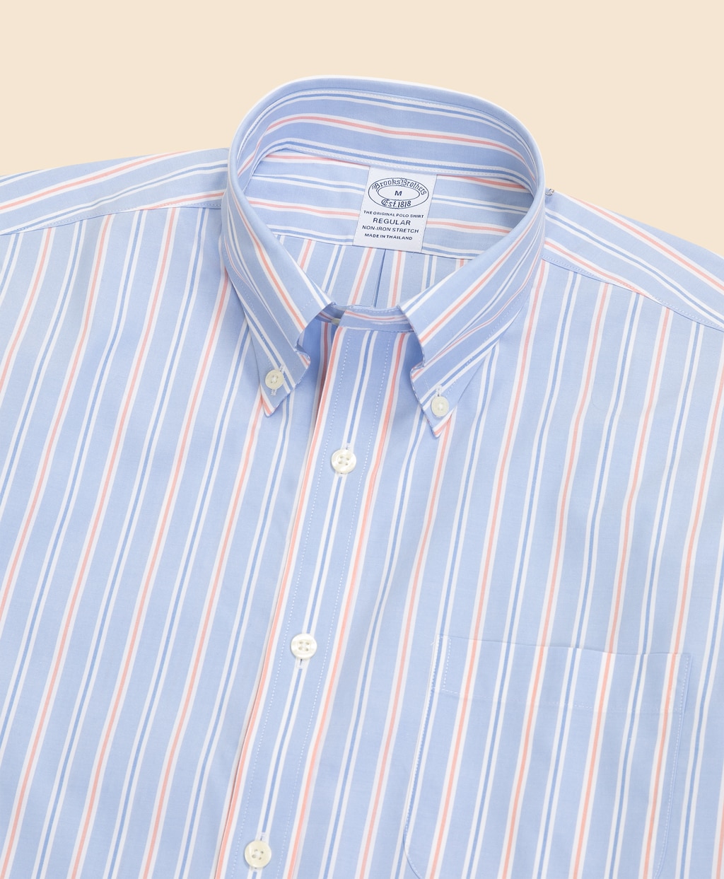 ノンアイロン　ストレッチブロードクロス　シーズナルパターン　スポーツシャツ　Regular Fit2