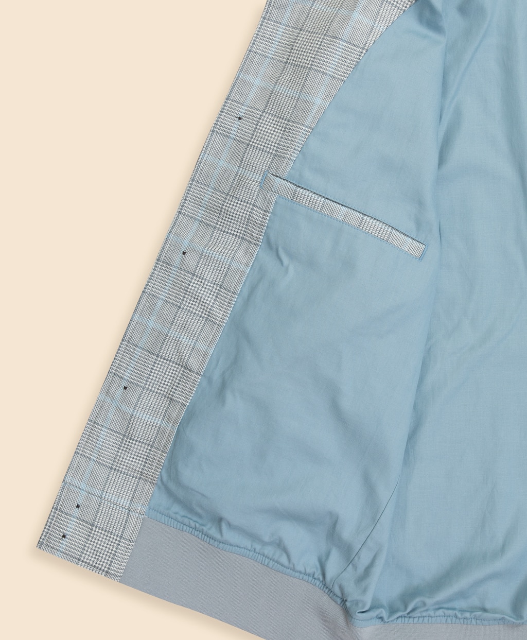 シルク／ウール　グレンプラッド　バルスターブルゾン6