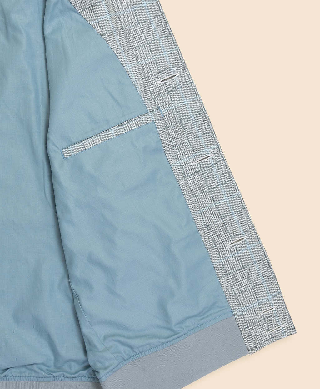 シルク／ウール　グレンプラッド　バルスターブルゾン7