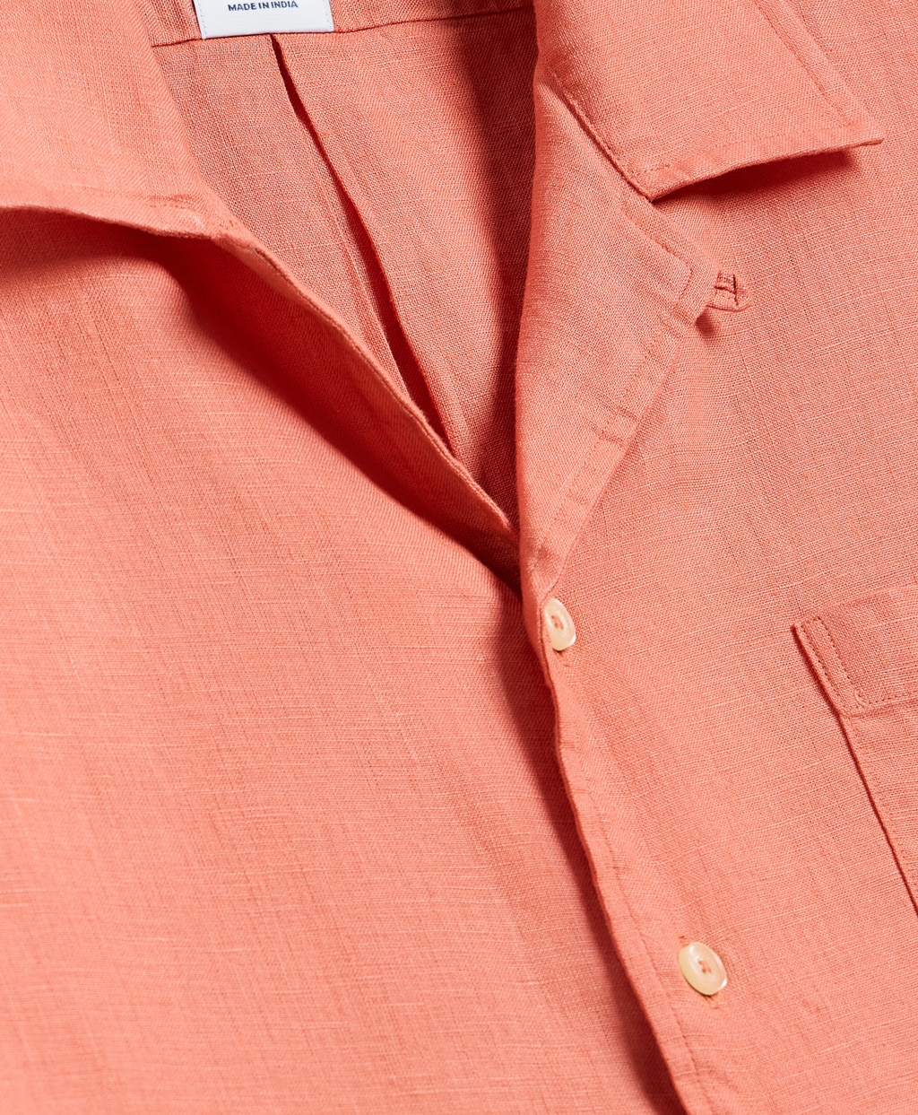 アイリッシュリネン　ソリッド　ショートスリーブキャンプシャツ　Regular Fit2