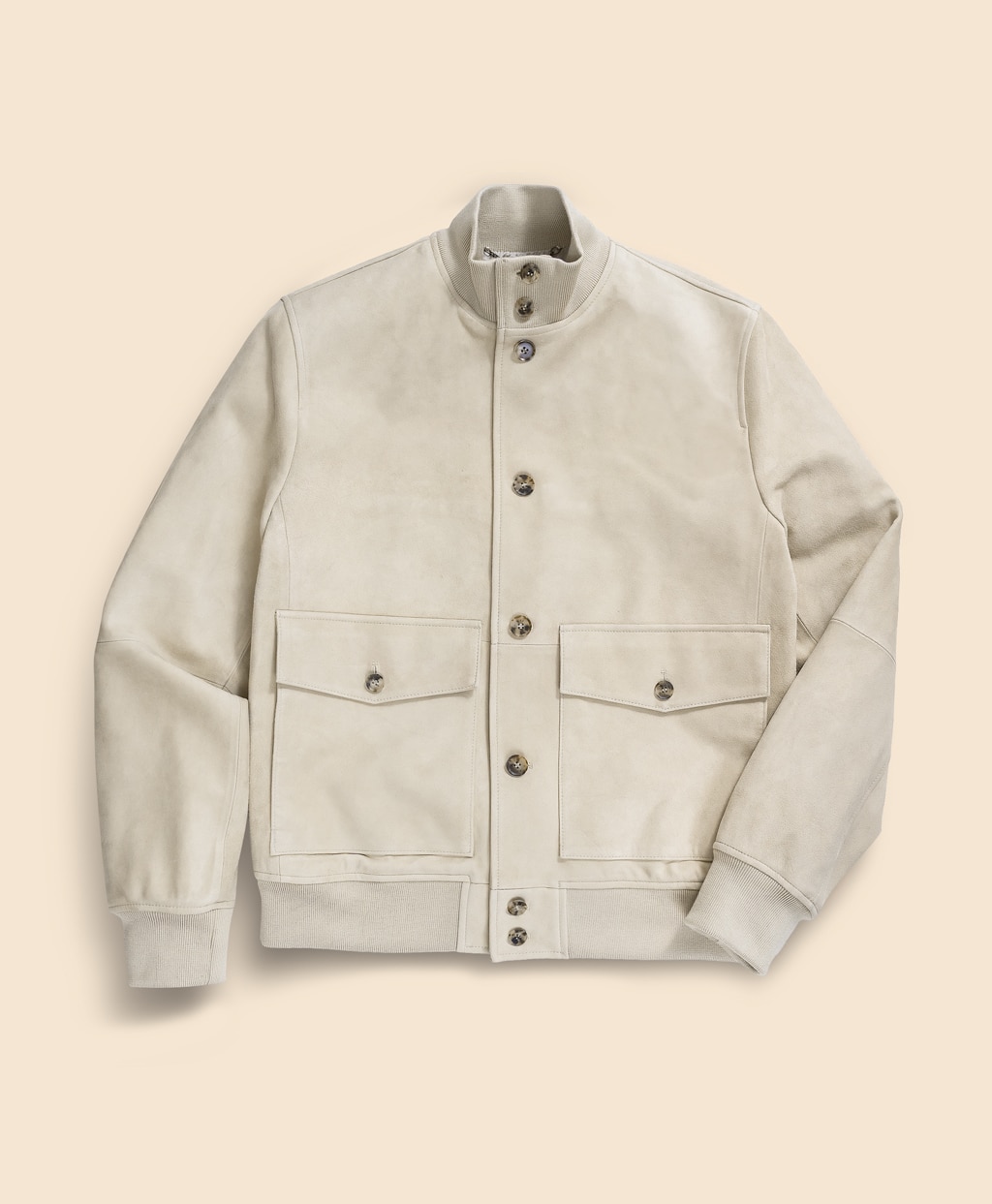 ゴートスウェード　ボマージャケット1