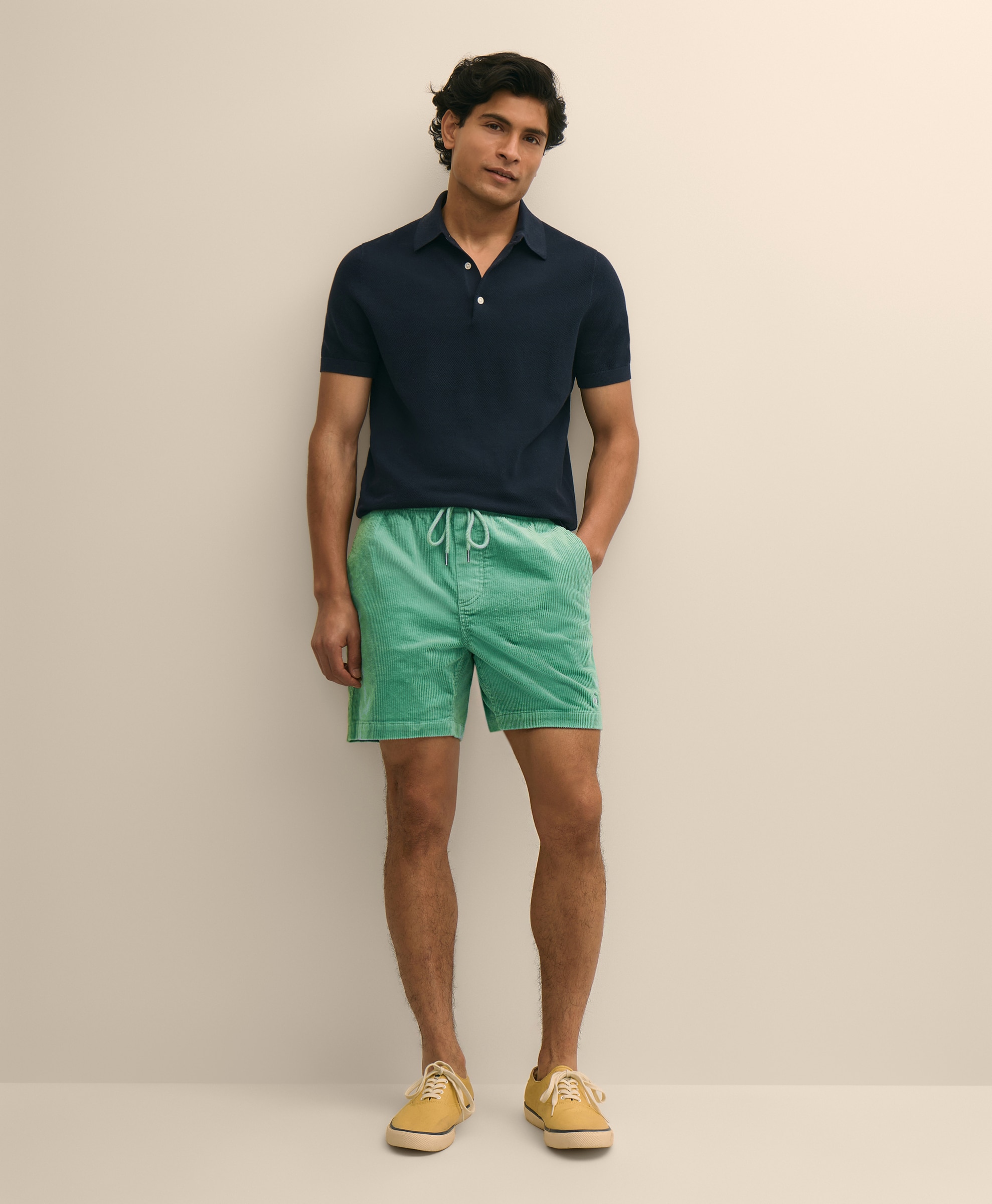 ストレッチコットン　8-Wale　サマーコーデュロイ　GFロゴ　6inショーツ3