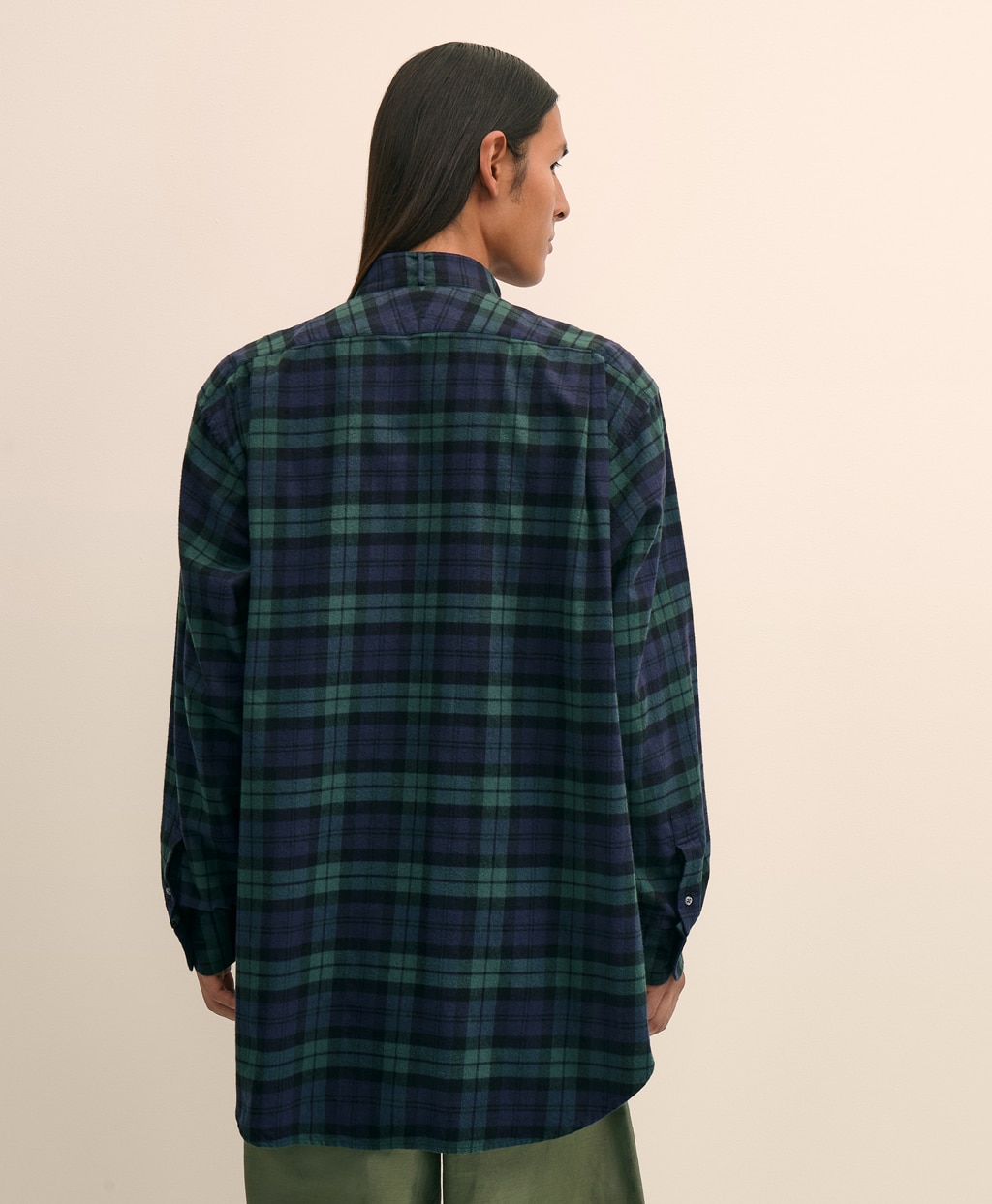 Brooks Brothers × ENGINEERED GARMENTS コットンフランネル オーバーサイズ ブラックウォッチ ウイングカラーシャツ2