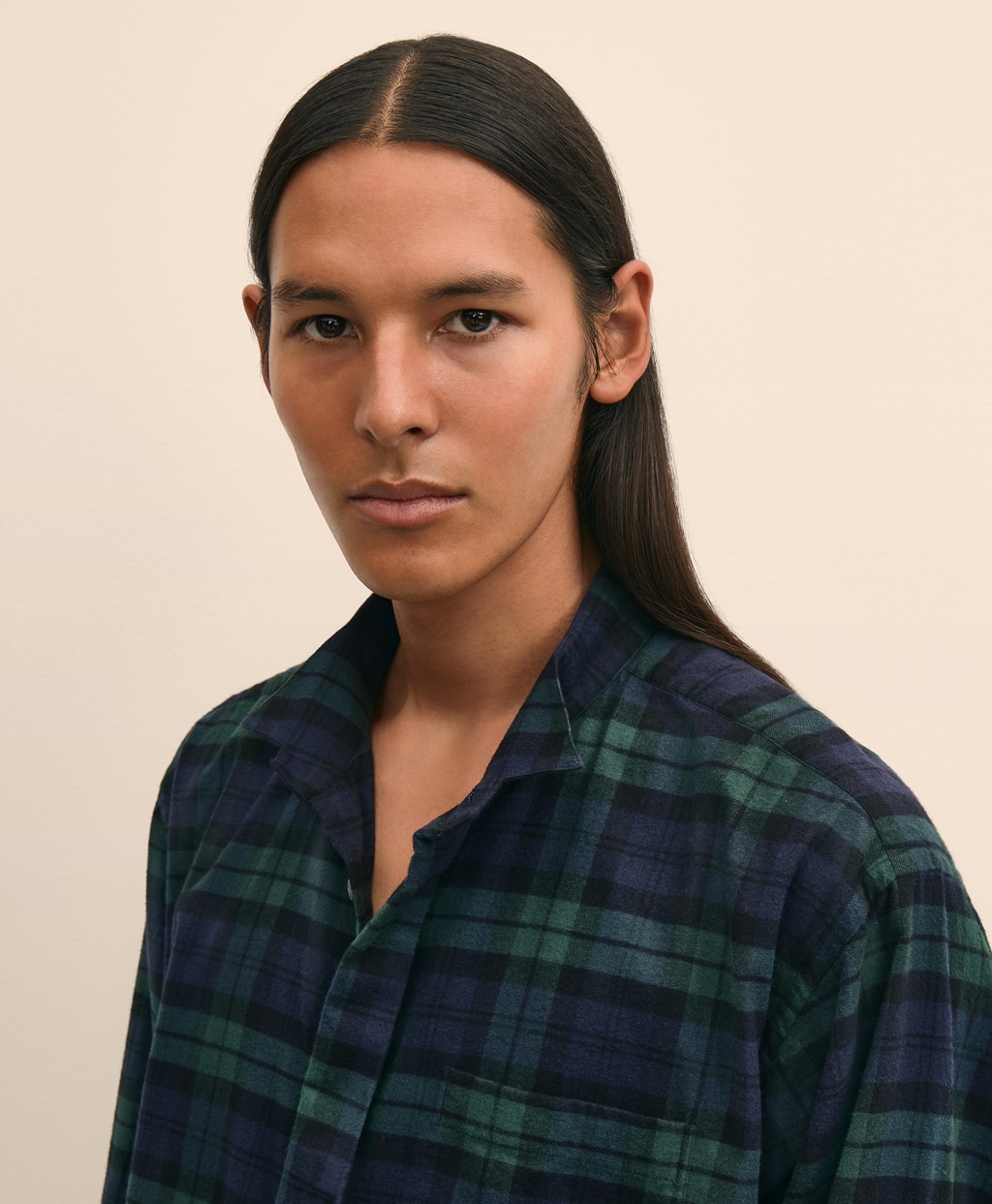 Brooks Brothers × ENGINEERED GARMENTS コットンフランネル オーバーサイズ ブラックウォッチ ウイングカラーシャツ3