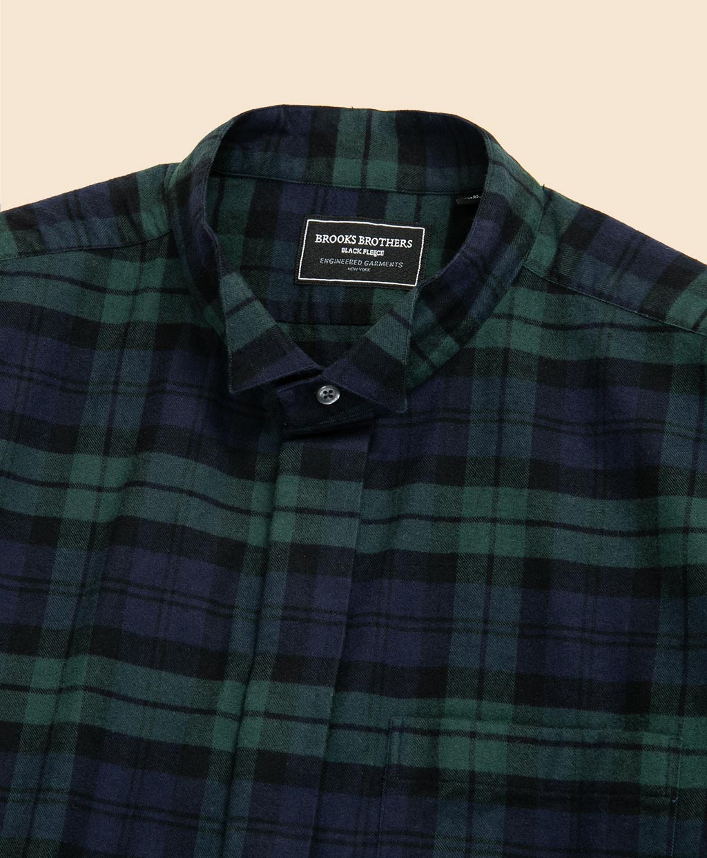 Brooks Brothers × ENGINEERED GARMENTS コットンフランネル オーバーサイズ ブラックウォッチ ウイングカラーシャツ8