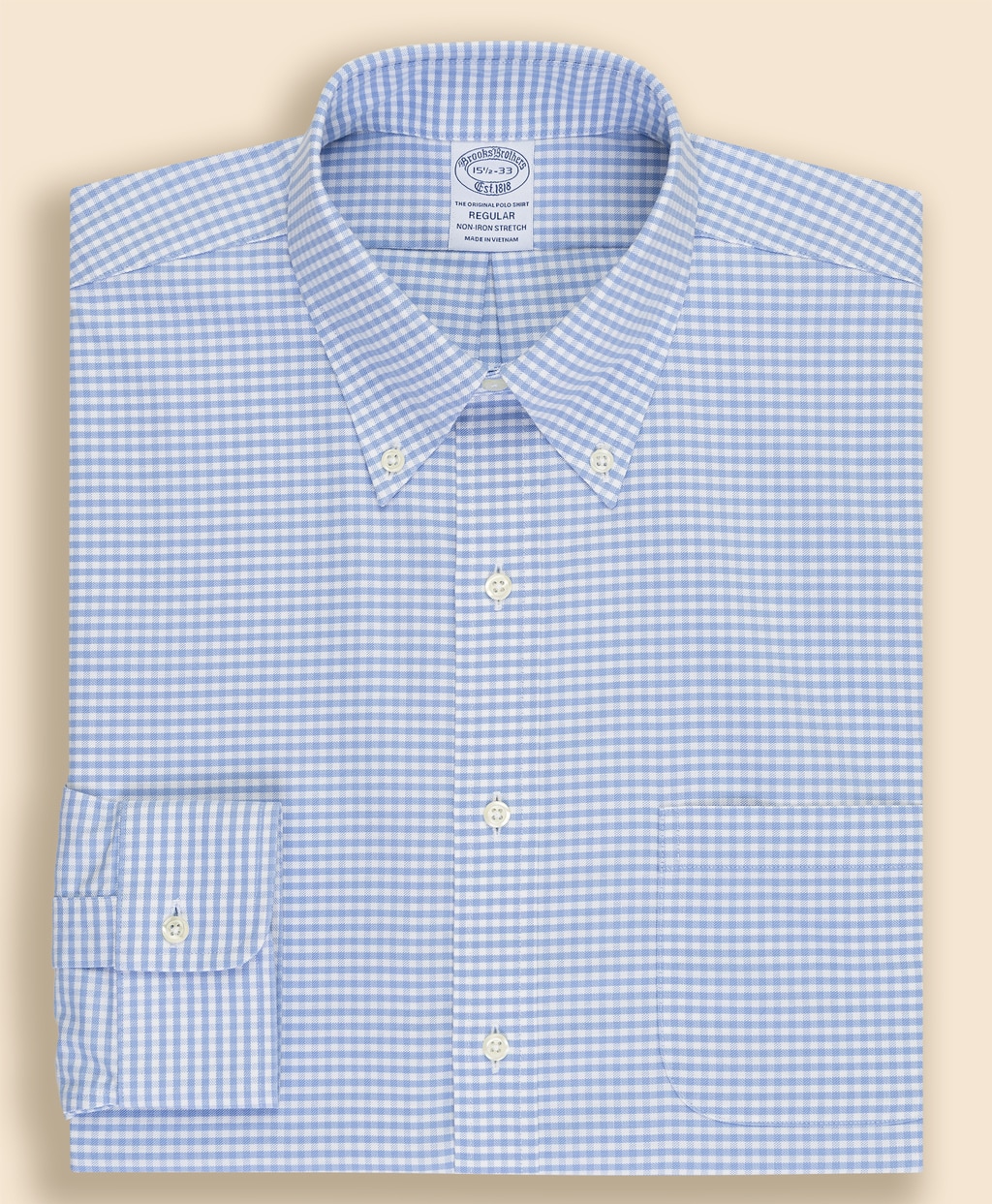 ノンアイロン　ストレッチオックスフォード　シーズナルパターン　ドレスシャツ　Regular Fit2