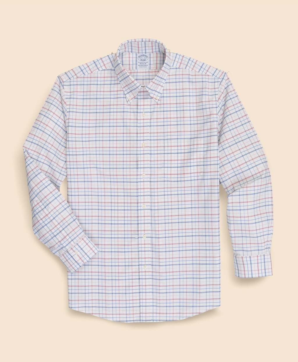 ノンアイロン　ストレッチオックスフォード　シーズナルパターン　ドレスシャツ　Regular Fit2