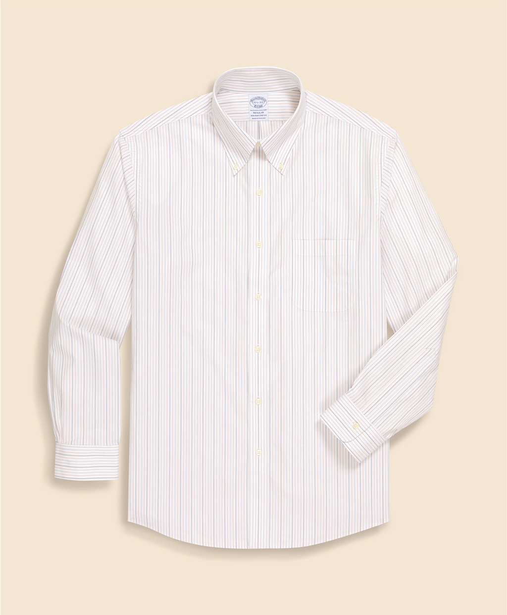 ノンアイロン　スーピマコットン　ストレッチブロードクロス　ストライプ　ドレスシャツ　Regular Fit5