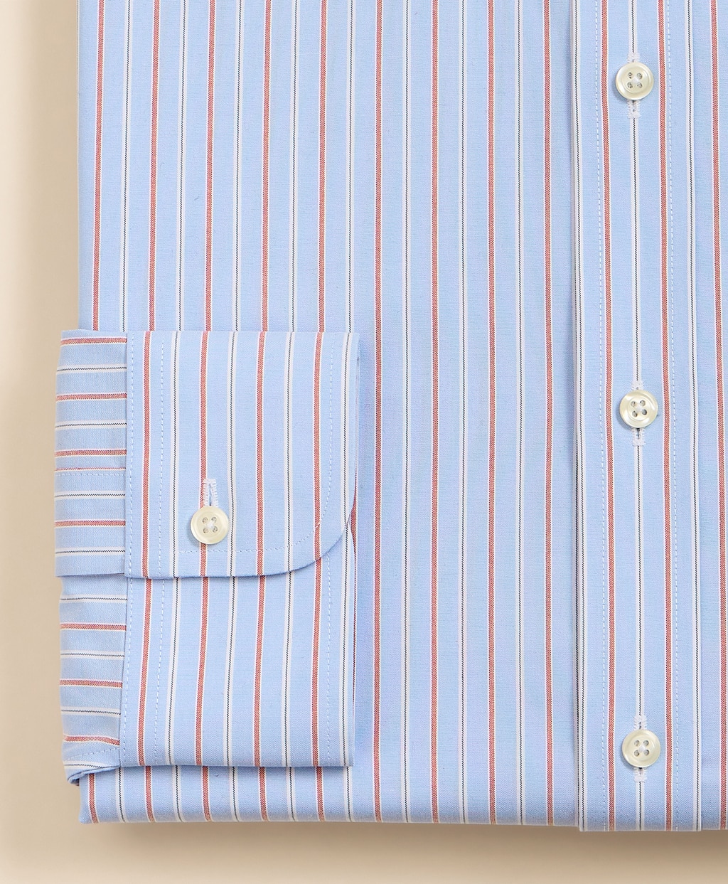 ノンアイロン　スーピマコットン　ストレッチブロードクロス　ストライプ　ドレスシャツ　Regular Fit4