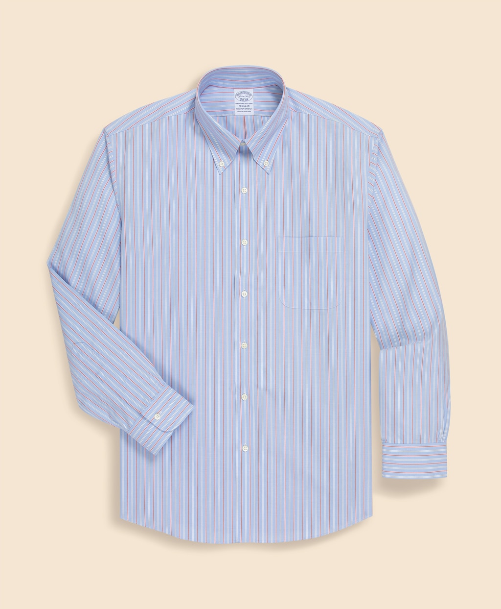 ノンアイロン　スーピマコットン　ストレッチブロードクロス　ストライプ　ドレスシャツ　Regular Fit5