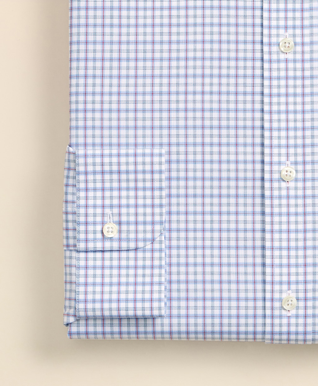 ノンアイロン　スーピマコットン　ストレッチブロードクロス　チェック　ドレスシャツ　Regular Fit4