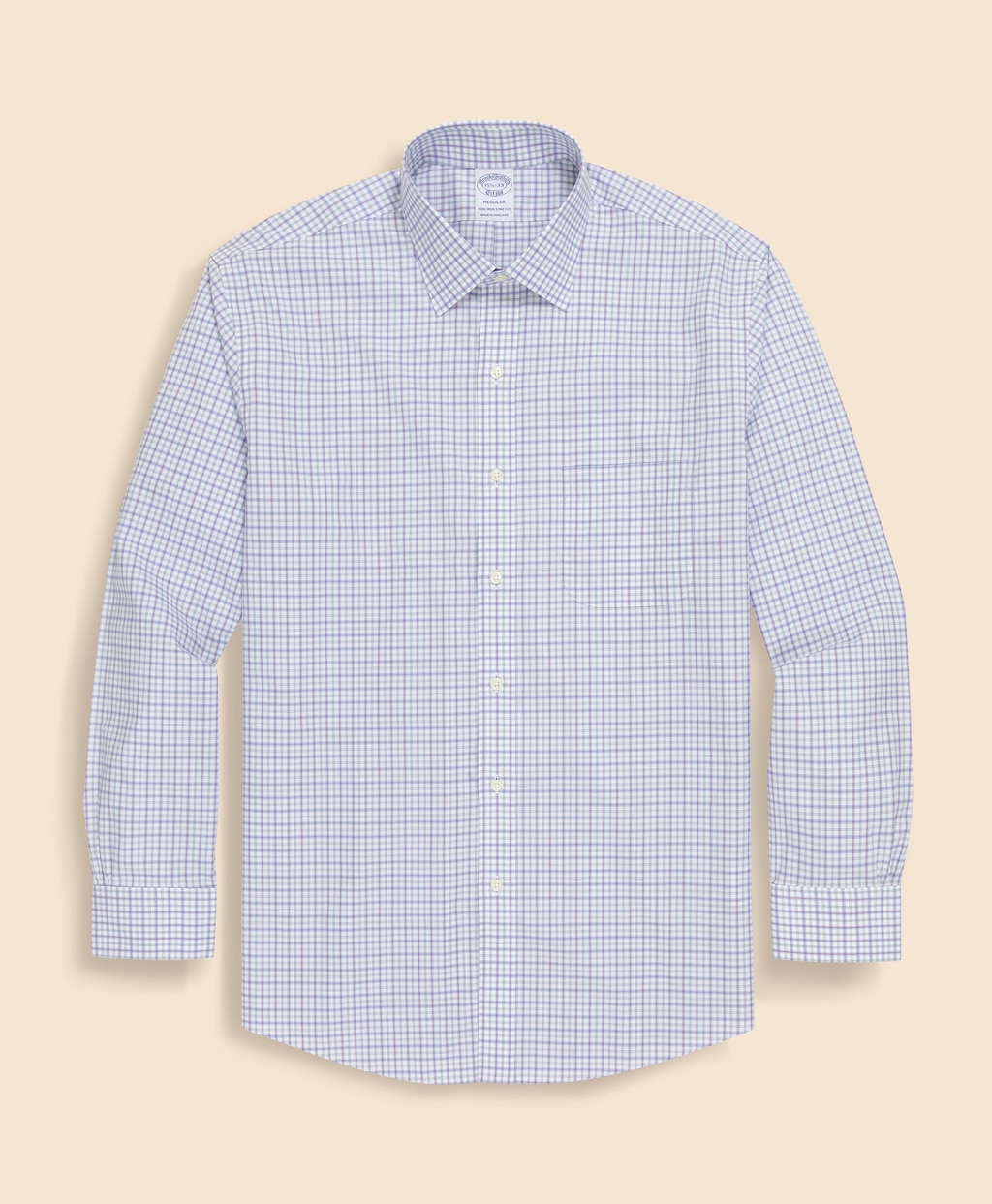 ノンアイロン　スーピマコットン　ストレッチブロードクロス　チェック　ドレスシャツ　Regular Fit5