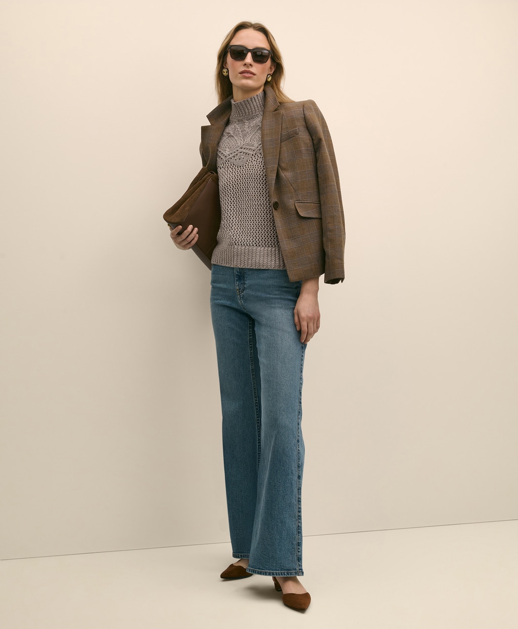 ウール　ポインテール　モックネックセーター4