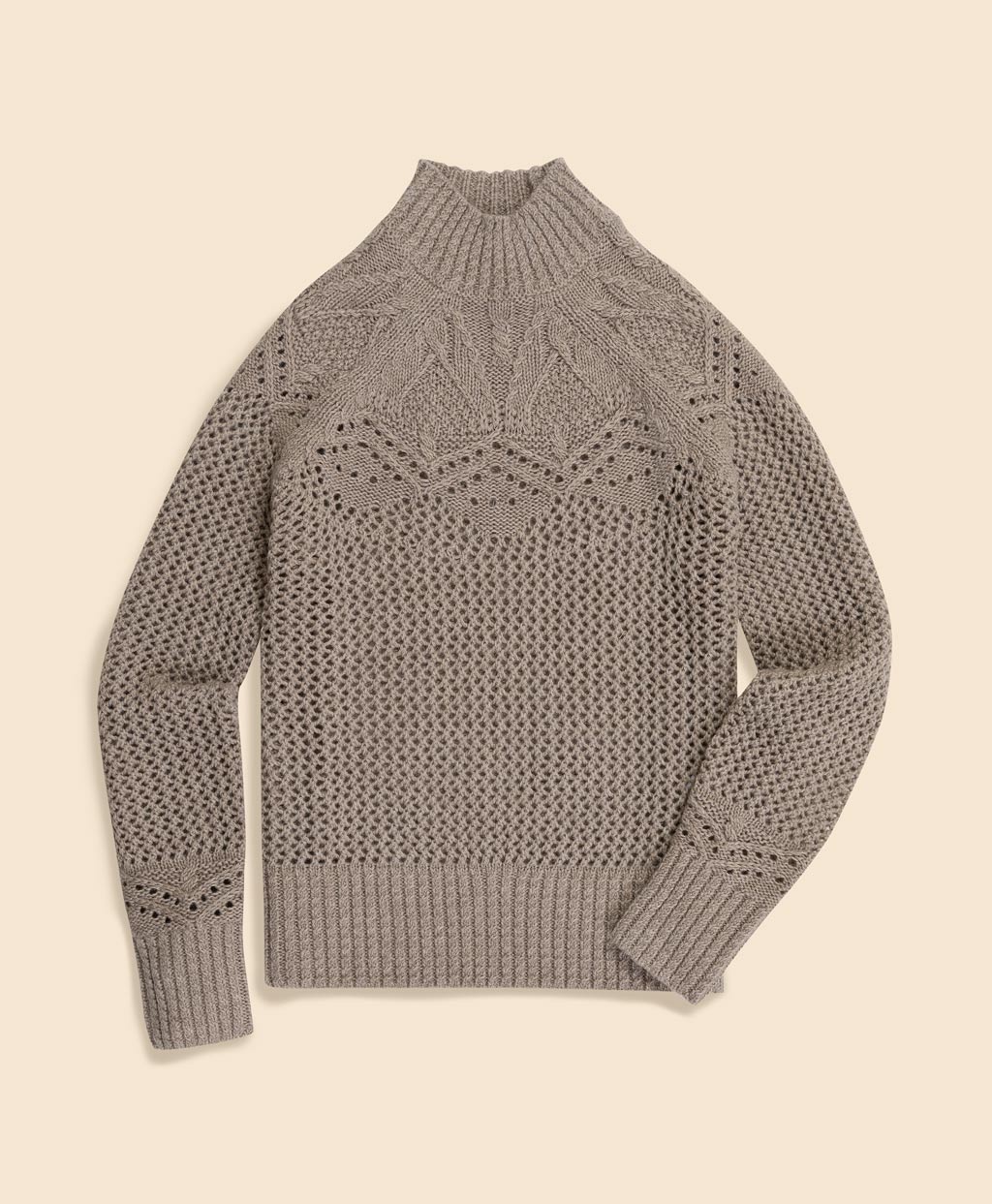 ウール　ポインテール　モックネックセーター5