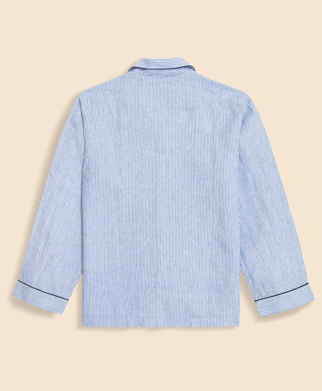 リネン　ストライプ　パジャマ3