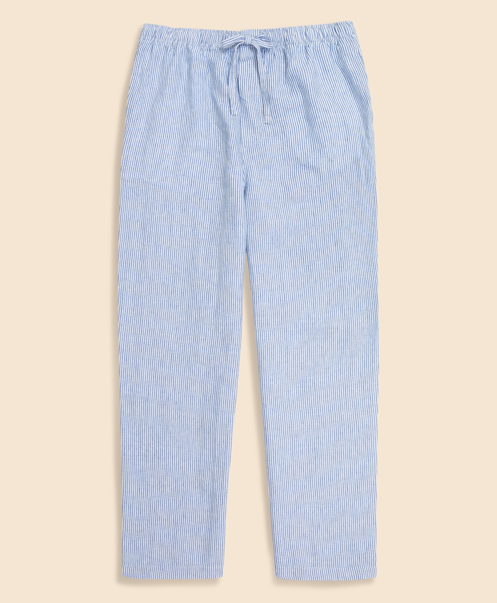 リネン　ストライプ　パジャマ4