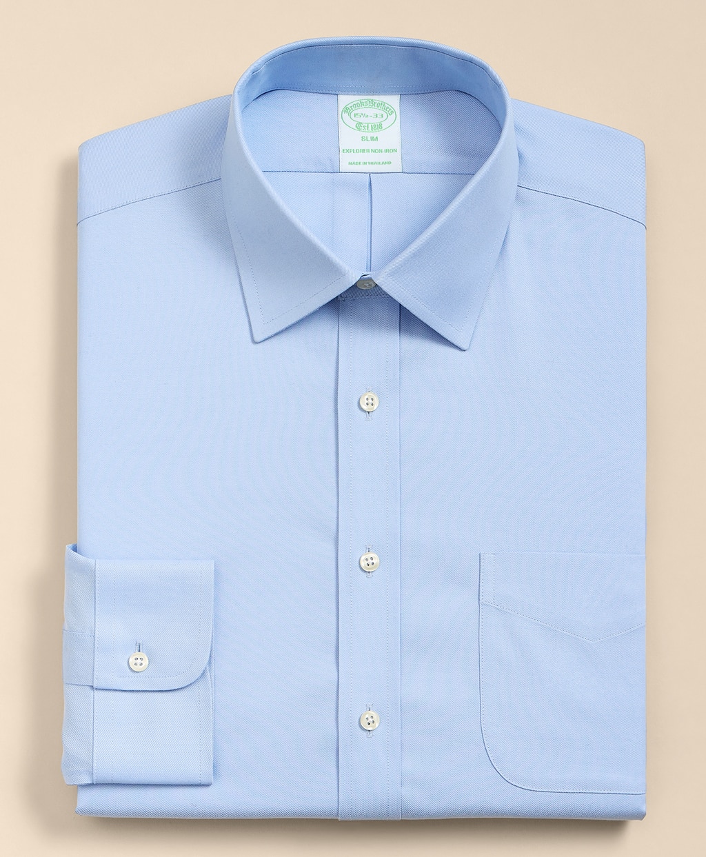 Brooks Brothers Explorer　ノンアイロン　スーピマコットンブレンド　ドレスシャツ　Slim Fit3