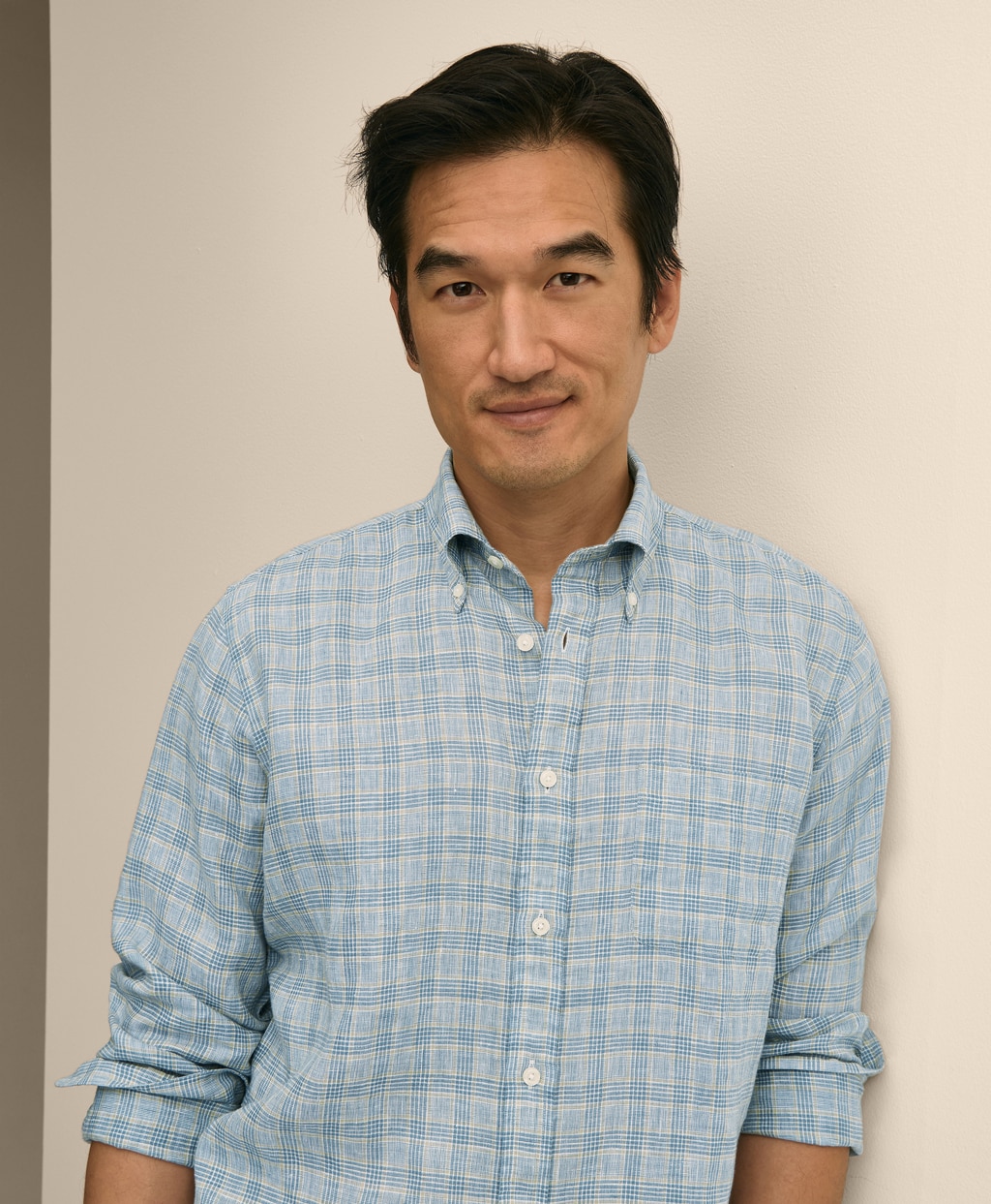 アイリッシュリネン　シーズナルパターン　スポーツシャツ　Regular Fit2