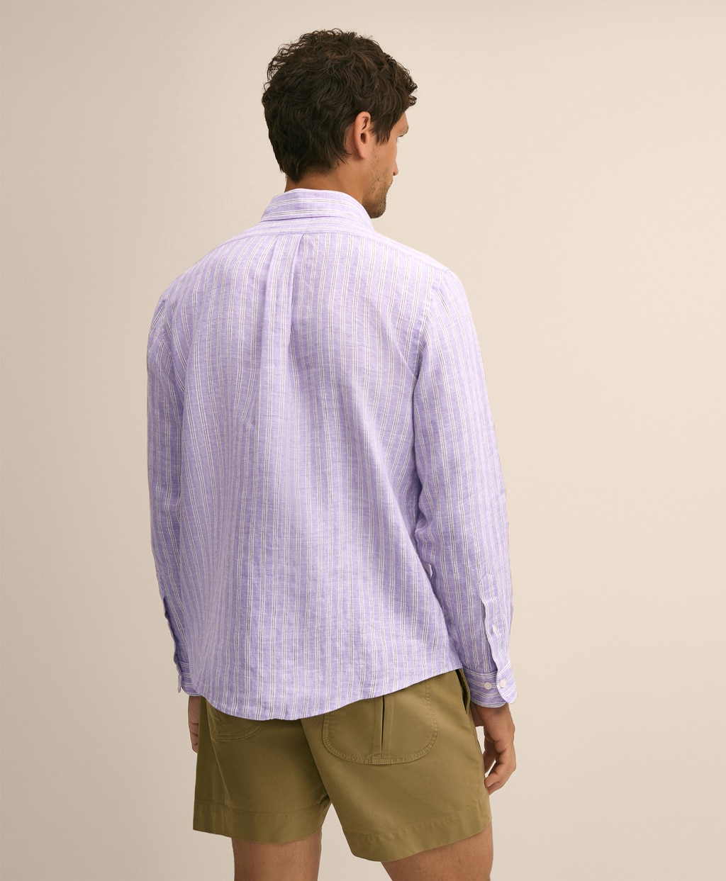 アイリッシュリネン　シーズナルパターン　スポーツシャツ　Regular Fit4