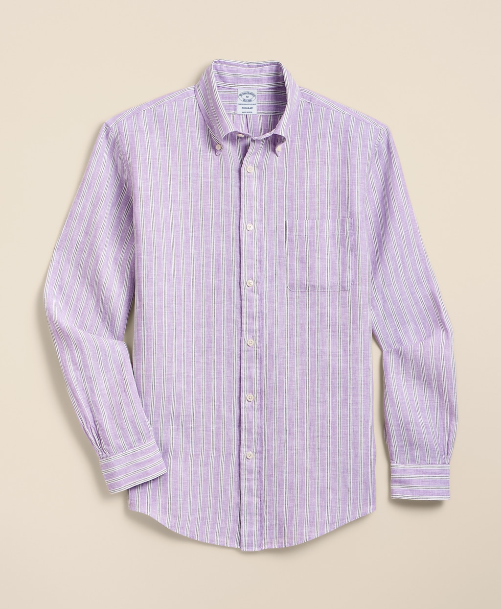 アイリッシュリネン　シーズナルパターン　スポーツシャツ　Regular Fit5