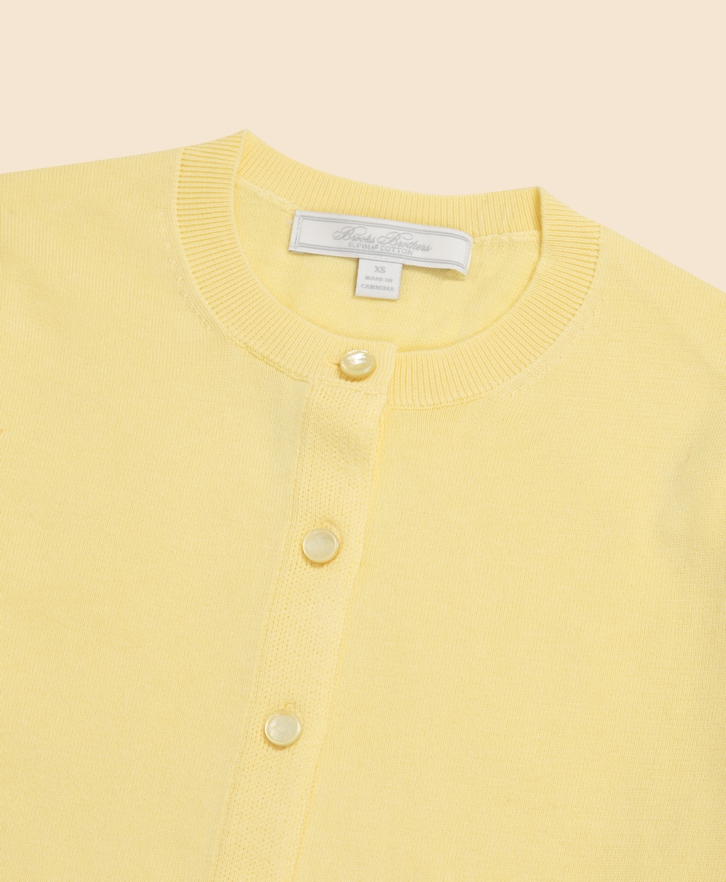 スーピマコットン　クルーネック　カーディガン2