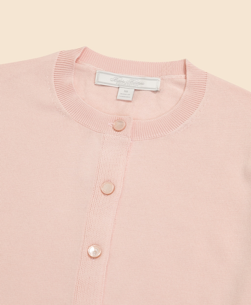 スーピマコットン　クルーネック　カーディガン2