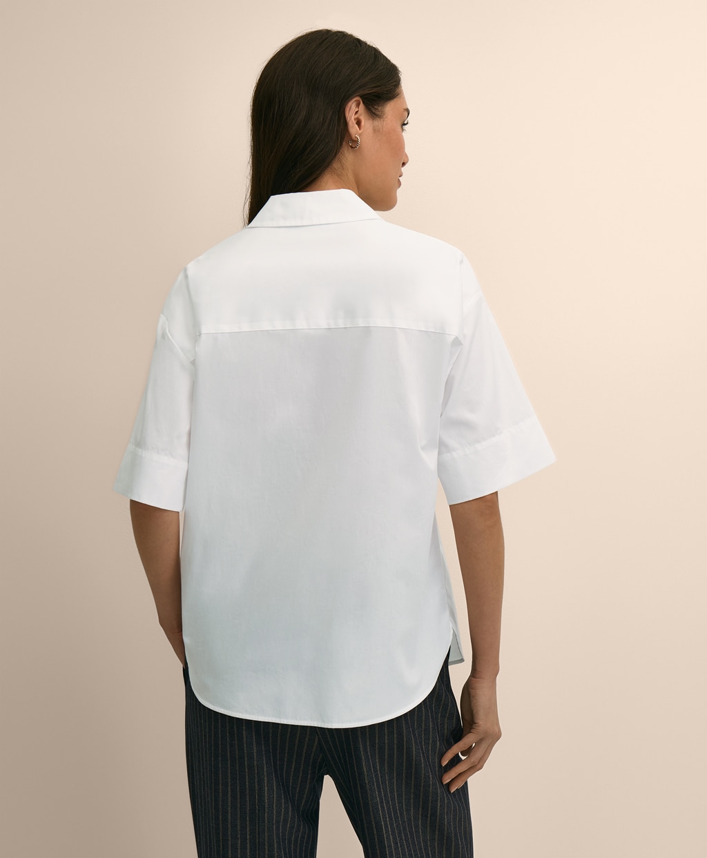 コットン　ドロップショルダー　ショートスリーブシャツ　Classic Fit4