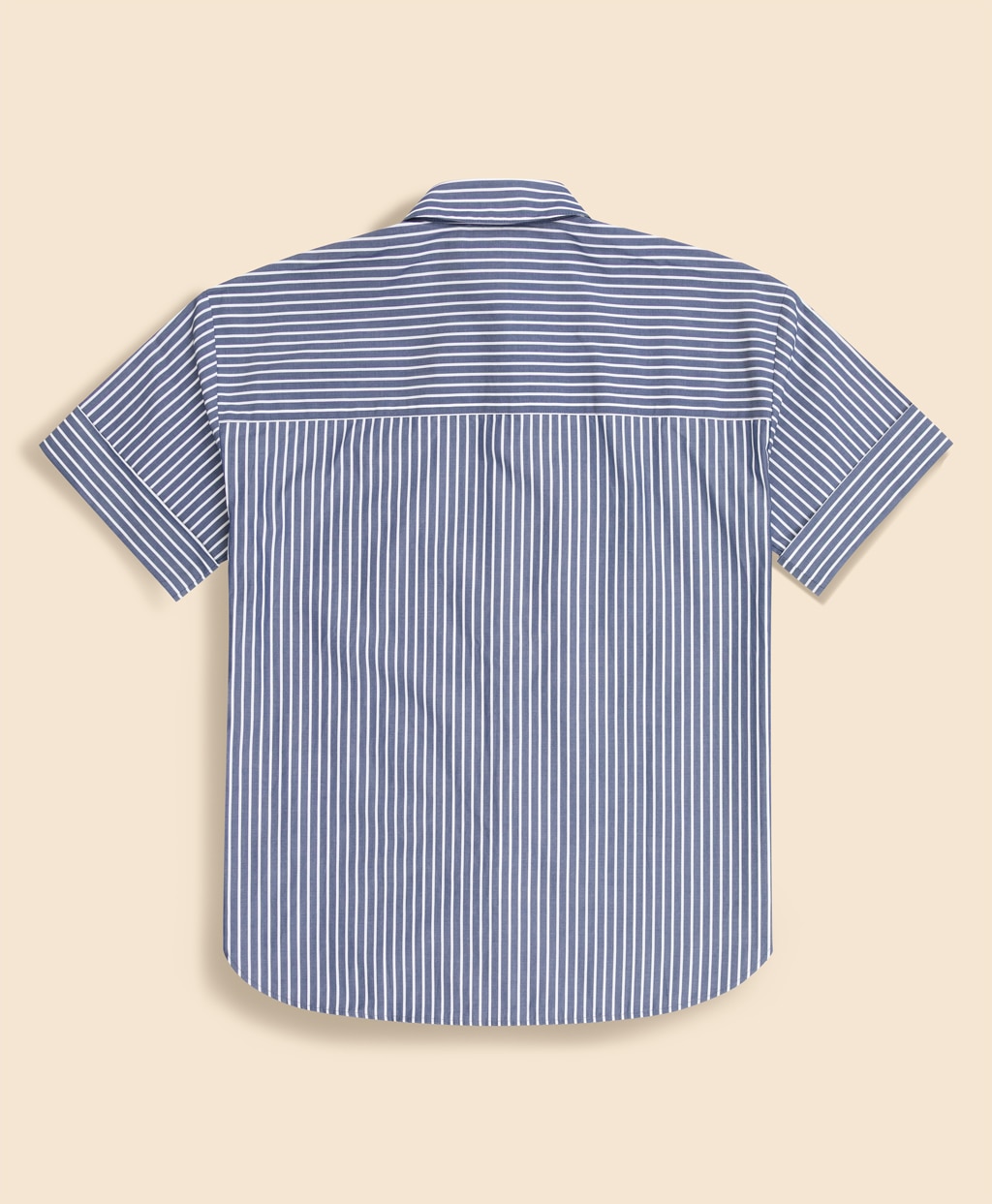 コットン　ドロップショルダー　ストライプ　ショートスリーブシャツ　Classic Fit2