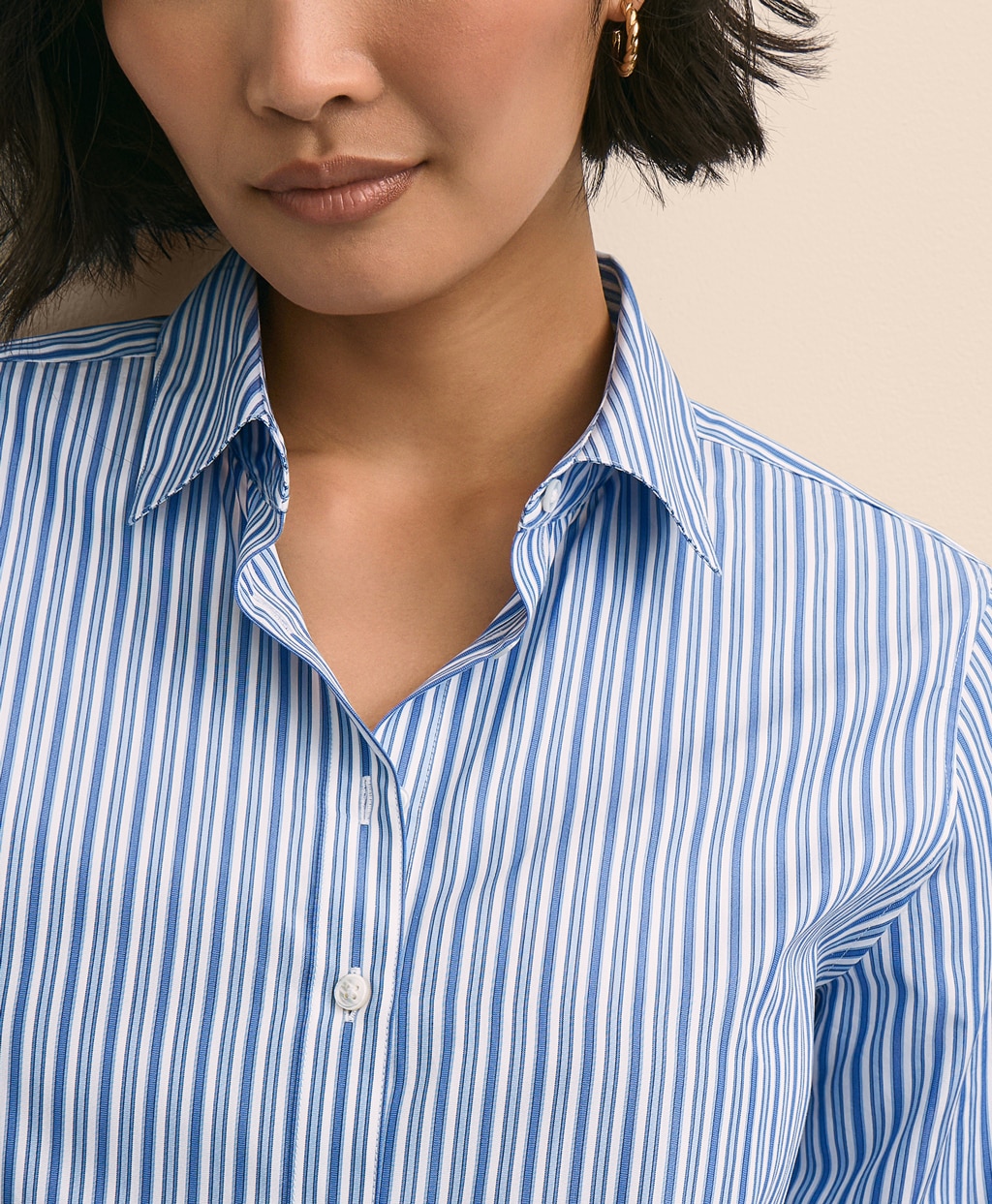 ラグジュアリー　コットン　オルタネイトストライプ　ドレスシャツ　Classic Fit3