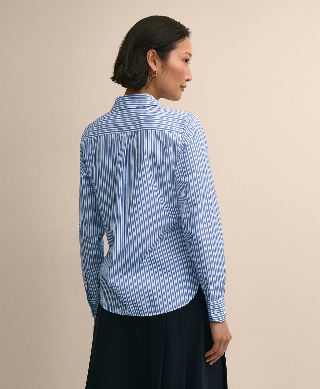 ラグジュアリー　コットン　オルタネイトストライプ　ドレスシャツ　Classic Fit4