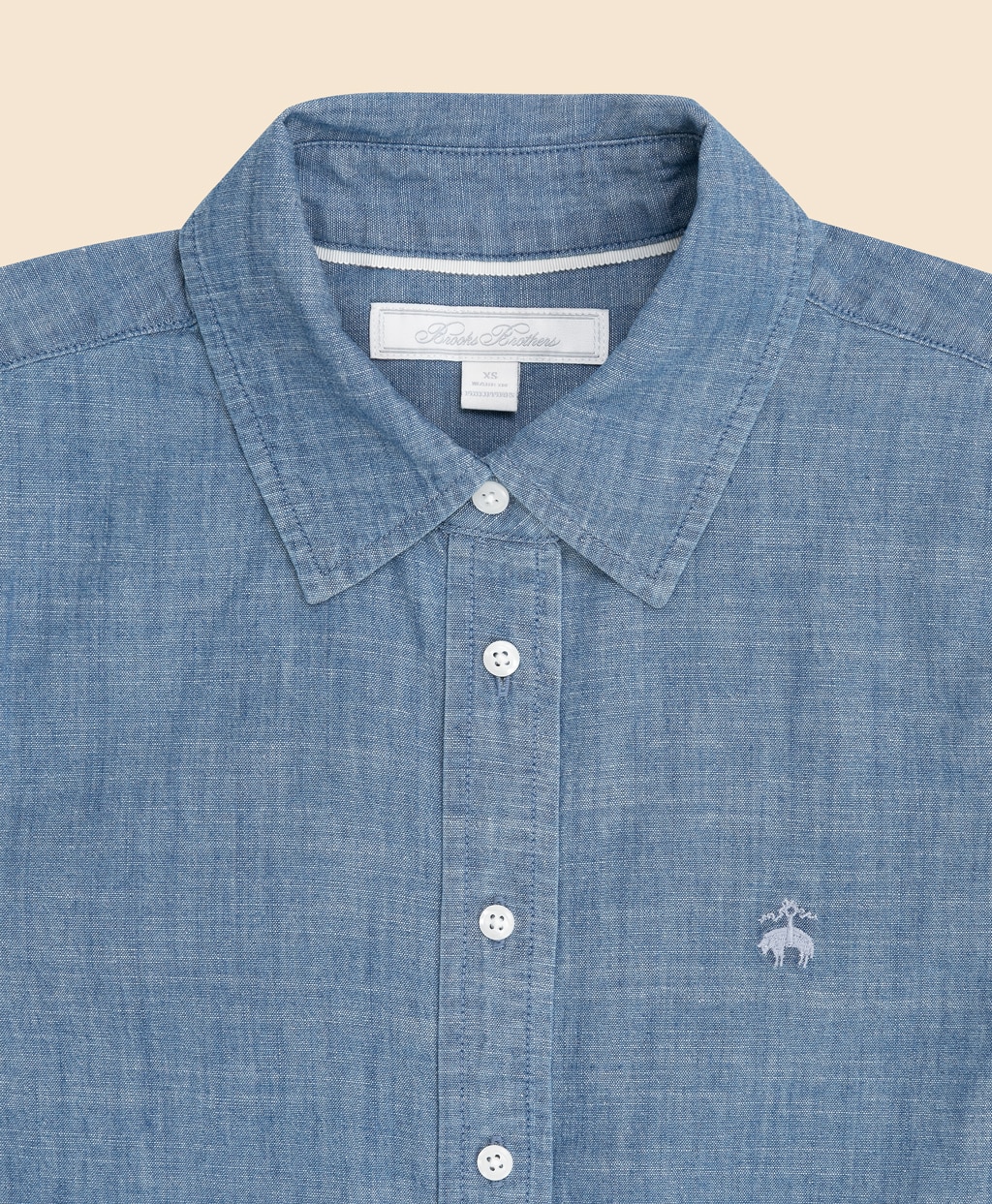 コットン　GFロゴ　シャンブレーシャツ　Classic Fit3