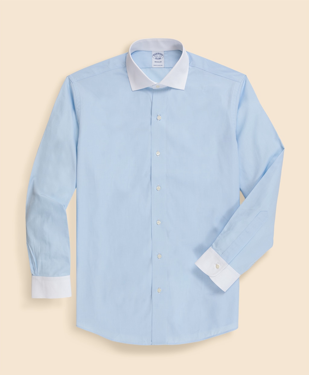 スーピマコットン　クレリック　フレンチプラケット　ドレスシャツ　Regular Fit2