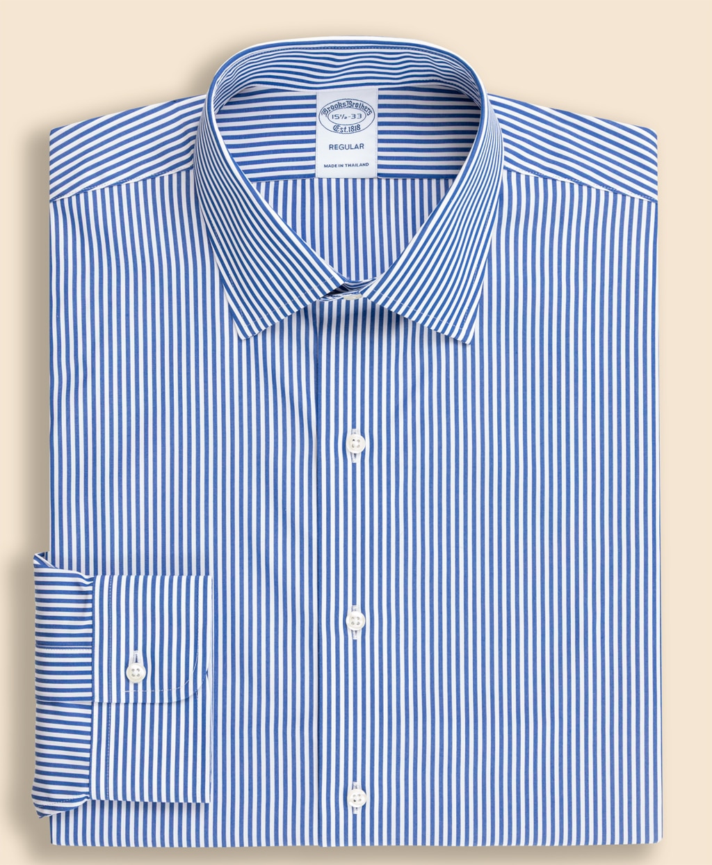 スーピマコットン　シーズナルパターン　フレンチプラケット　ドレスシャツ　Regular Fit1