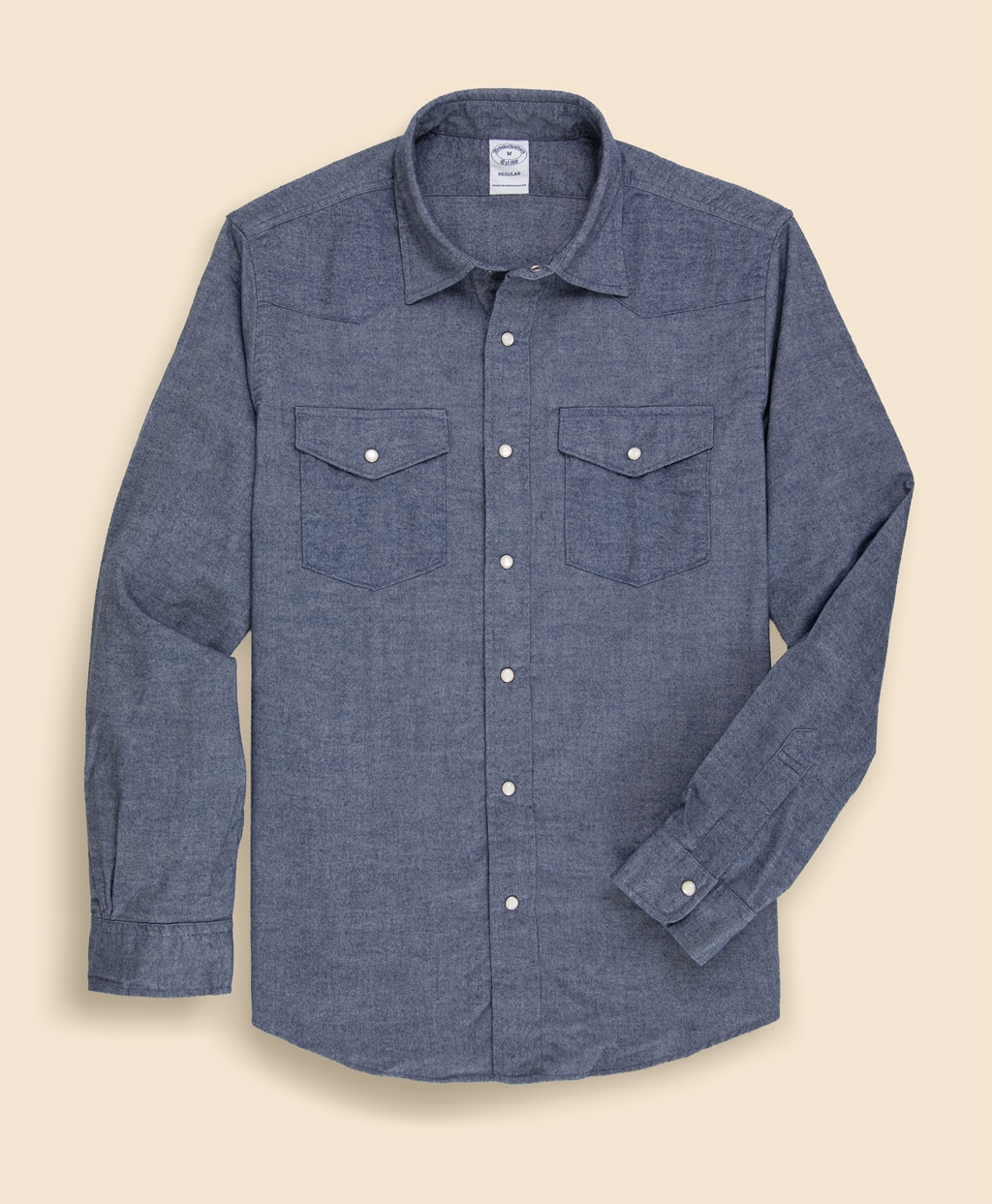 コットンフランネル　デニム　ウエスタン　スポーツシャツ　Regular Fit1