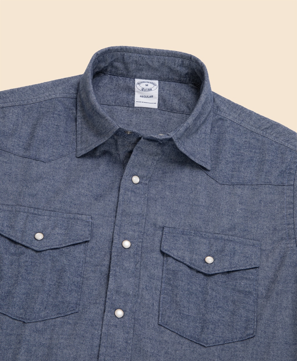 コットンフランネル　デニム　ウエスタン　スポーツシャツ　Regular Fit3
