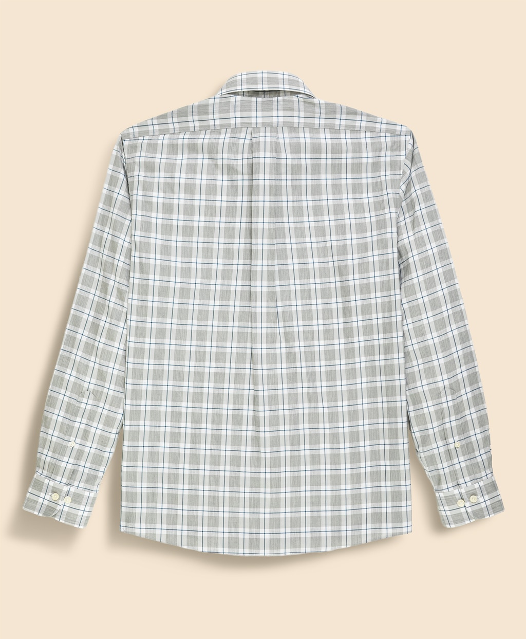 ノンアイロン　ストレッチコットンツイル　チェック　スポーツシャツ　Regular Fit2
