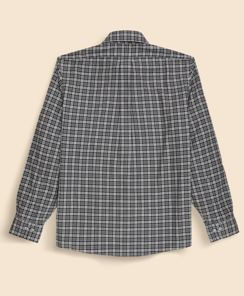 ノンアイロン　ストレッチコットンツイル　チェック　スポーツシャツ　Regular Fit2