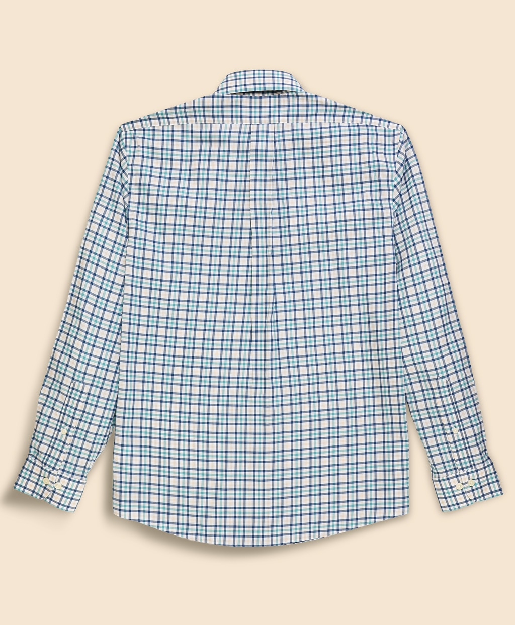ノンアイロン　ストレッチコットンツイル　チェック　スポーツシャツ　Regular Fit2