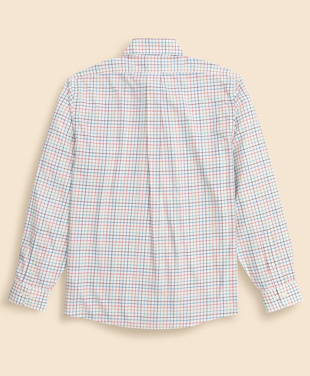 ノンアイロン　ストレッチコットンツイル　チェック　スポーツシャツ　Regular Fit2