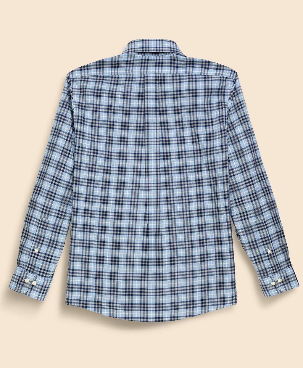 ノンアイロン　ストレッチコットンツイル　チェック　スポーツシャツ　Regular Fit2